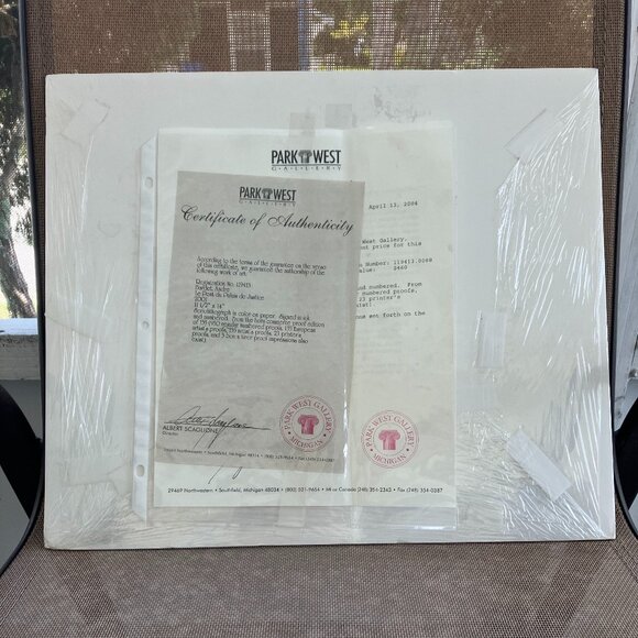 "Le Pont du Palais de Justice" by Andre Bardet Seriolithograph - Picture 6 of 8